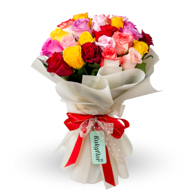 Bouquet of 18 roses D