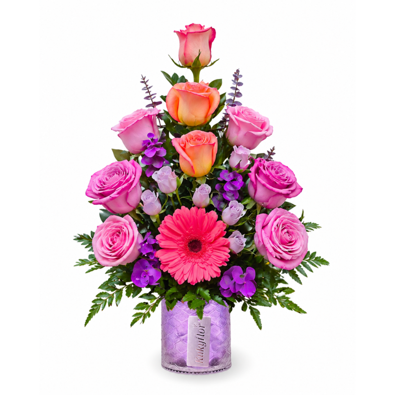 Arreglo de Rosas Pastel y minirosas