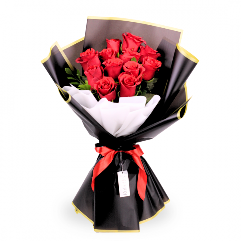 Bouquet of 12 roses D