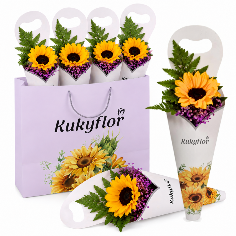 Pack 6 con premium con 1 girasol