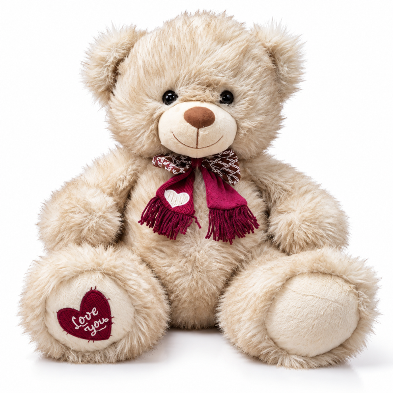 Bear with a scarf