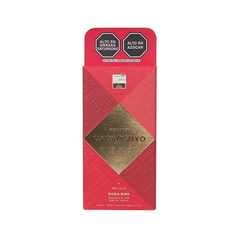 Chocolate Tableta Cacaosuyo Piura Nibs 70 Gr