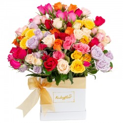 Box Mini Mixed Roses