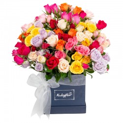 Box Mini Mixed Roses