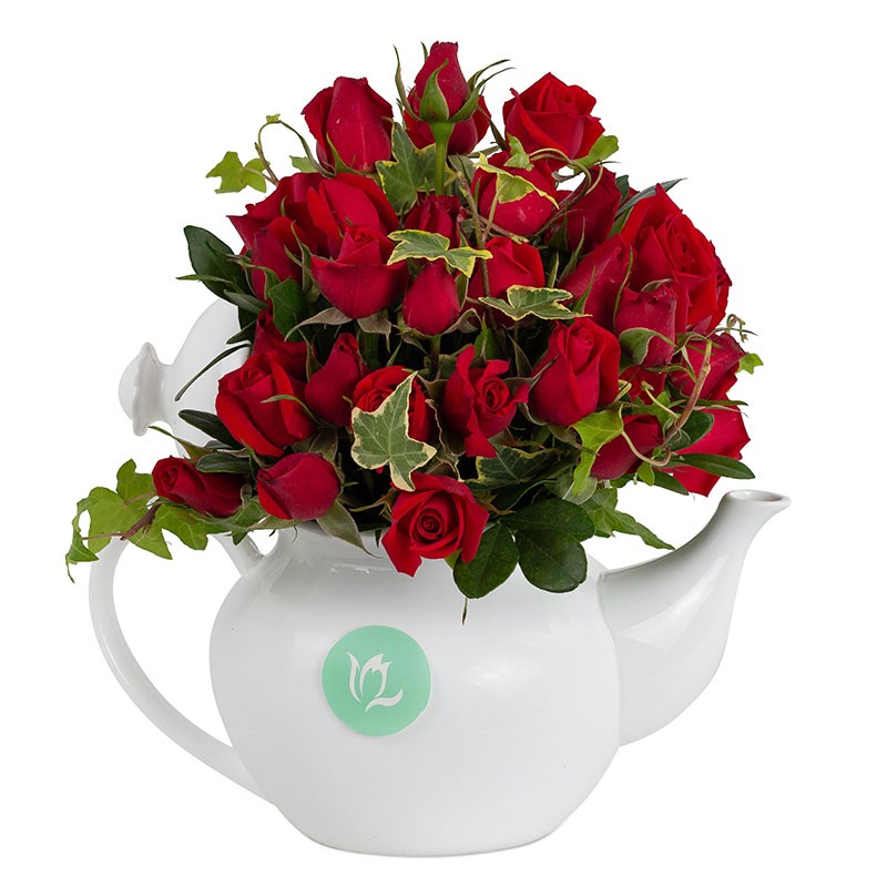 Mini rose teapot