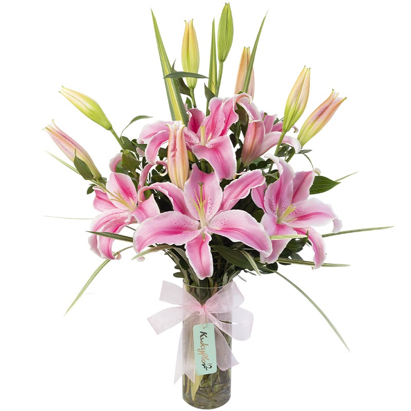 Scented Lilium Arrangement in a Vase