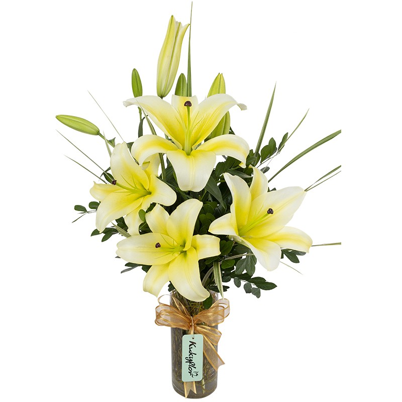 Scented Lilium Arrangement in a Vase