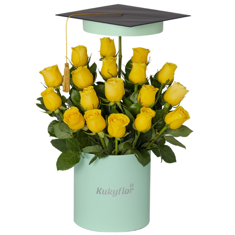 18 Roses Graduation Box Top