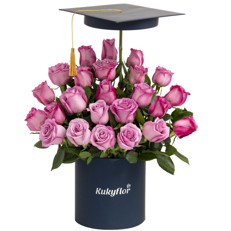 24 Roses Graduation Box Top