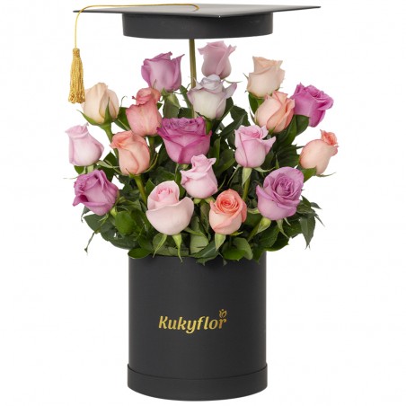 18 Roses Graduation Box Top