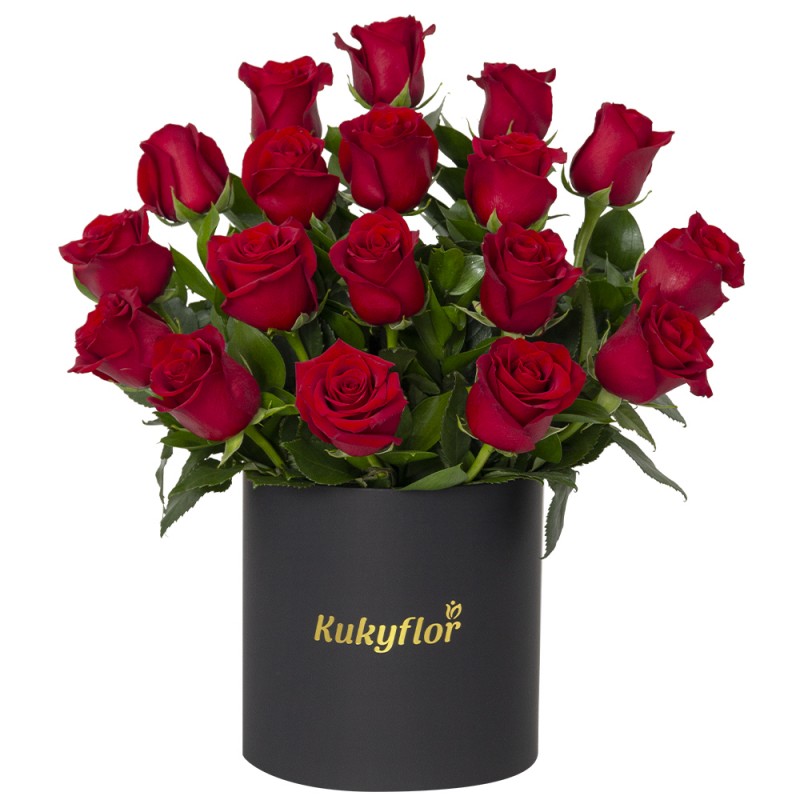 Sombrerera de 18 rosas