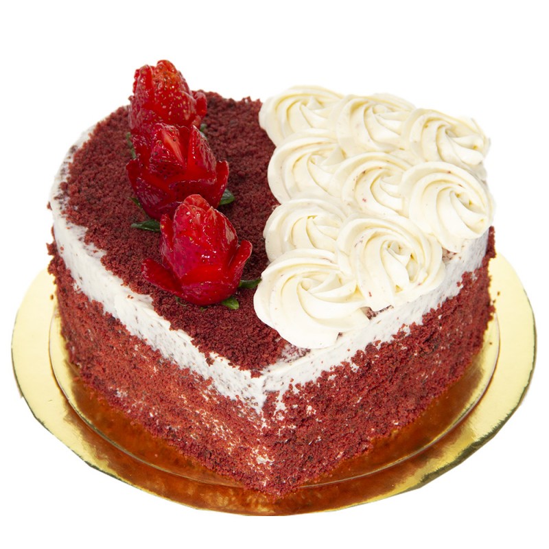 Torta corazón red Velvet