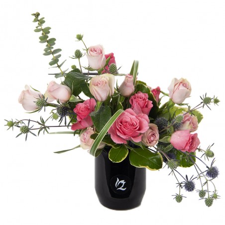 Pack of 3 decorative arrangements with mini roses