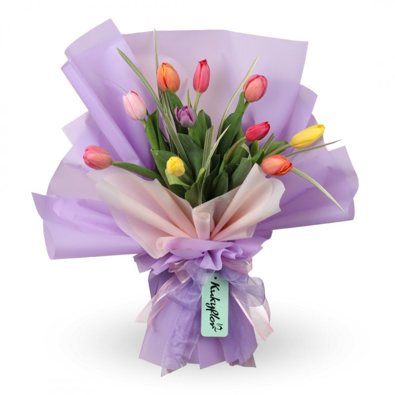 Bouquet of 10 Premium Tulips