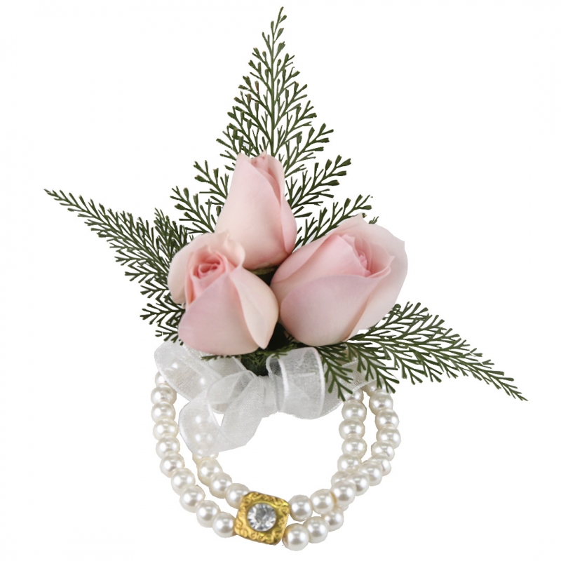 Corsage of mini rose, wrist