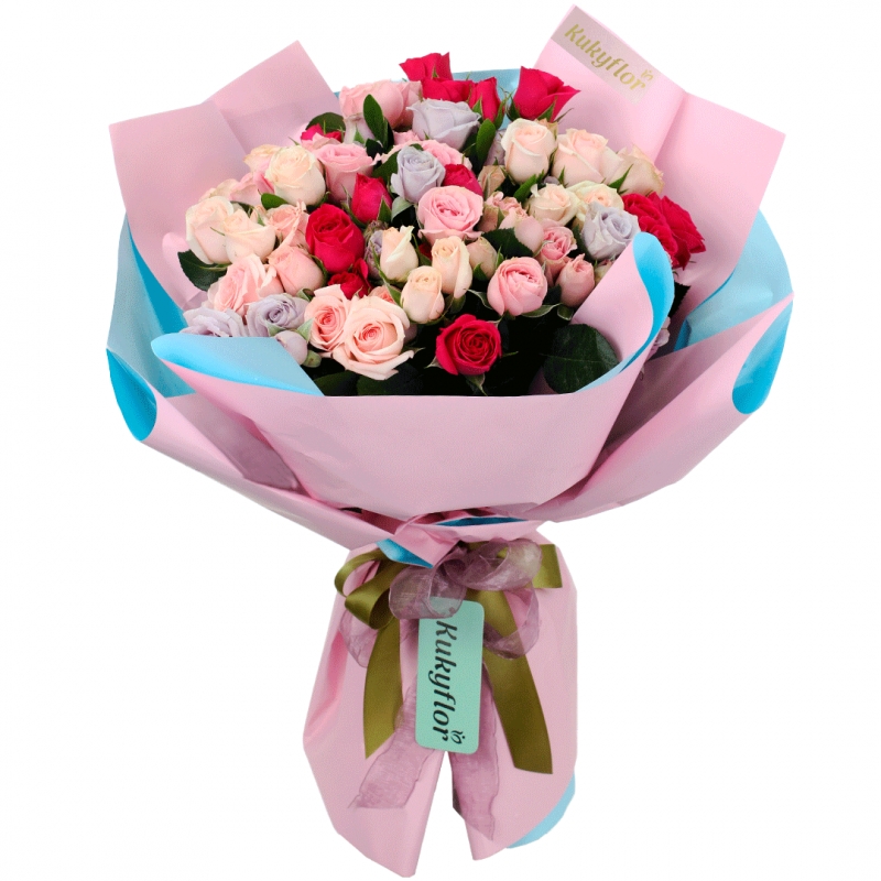 Bouquet of 20 Premium Mini Roses D