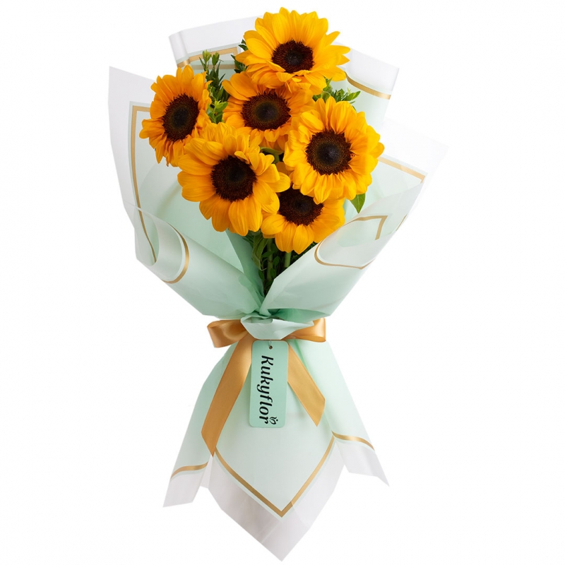 Bouquet of 6 sunflowers
