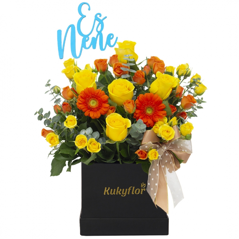 Yellow and Orange Flowers Box Top Child