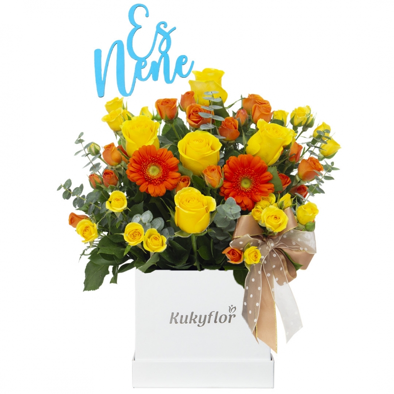 Yellow and Orange Flowers Box Top Child