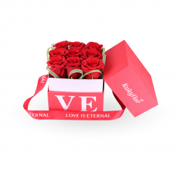 Send this Box Love 9 Red Roses for Valentine's Day