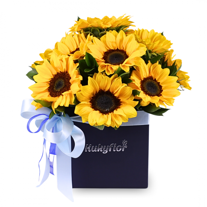 Box of 12 sunflowers