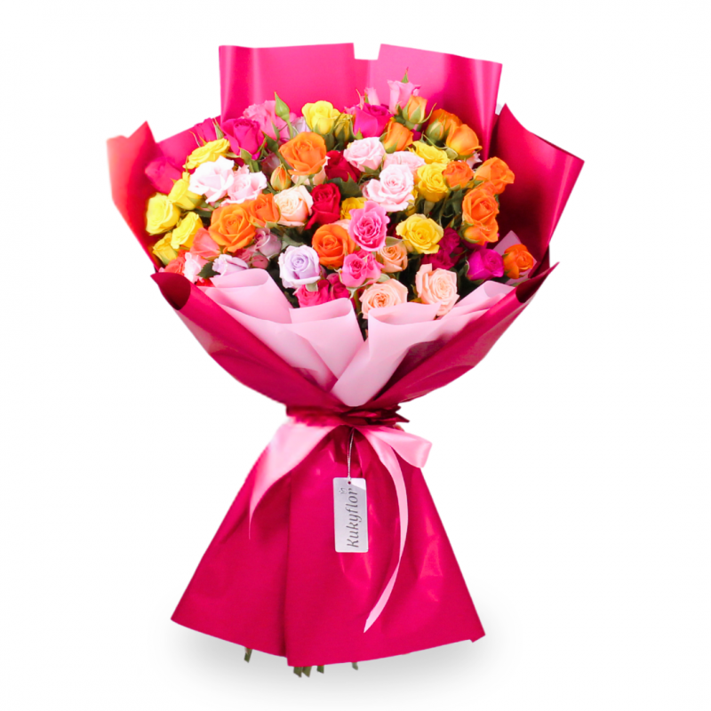 Ramo de 20 mini rosas D