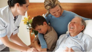 hospital-bed-flowers-family-doctor