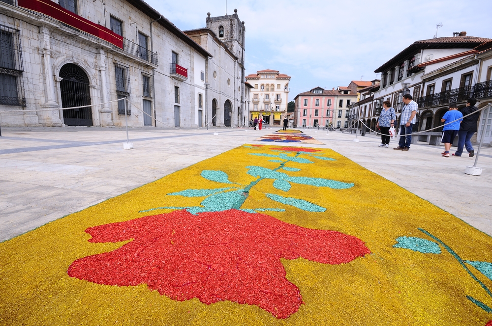 Alfombra de flores.