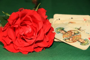 flor roja.