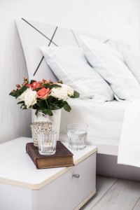 cozy home white bedroom